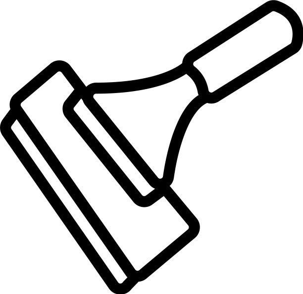 弯曲橡胶拖把图标轮廓图片下载