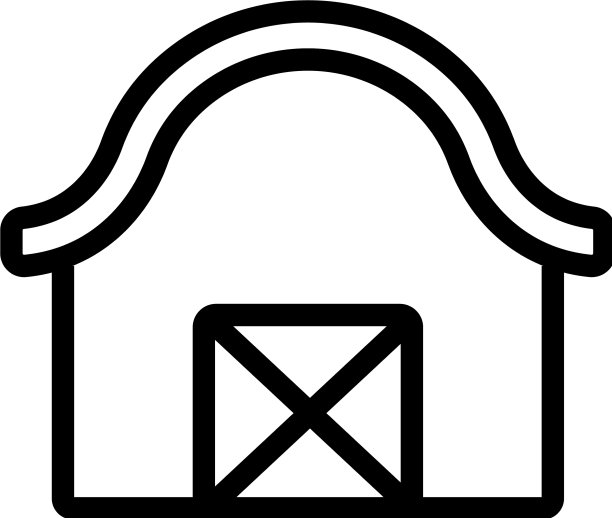 带有波浪形旋转门的十字门棚图片下载