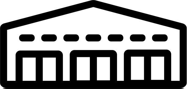 车库网络图标轮廓图片下载
