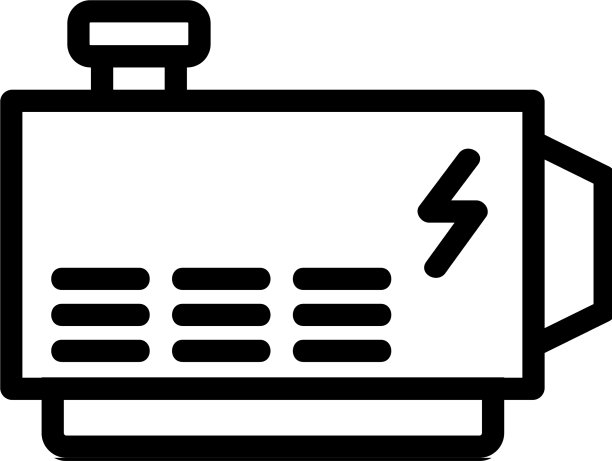 电动稳定交流发电机图标轮廓图片下载