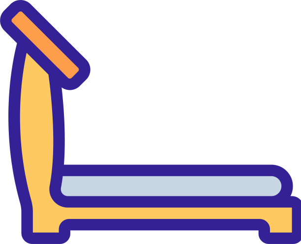 机械跑步机心脏健康图标图片下载