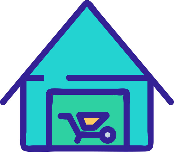 工具棚图标轮廓图片下载