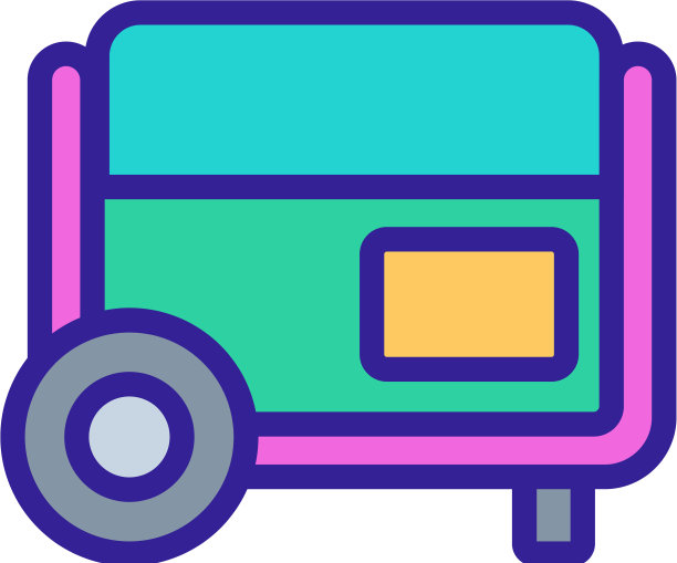 燃气发生器图标轮廓图片下载