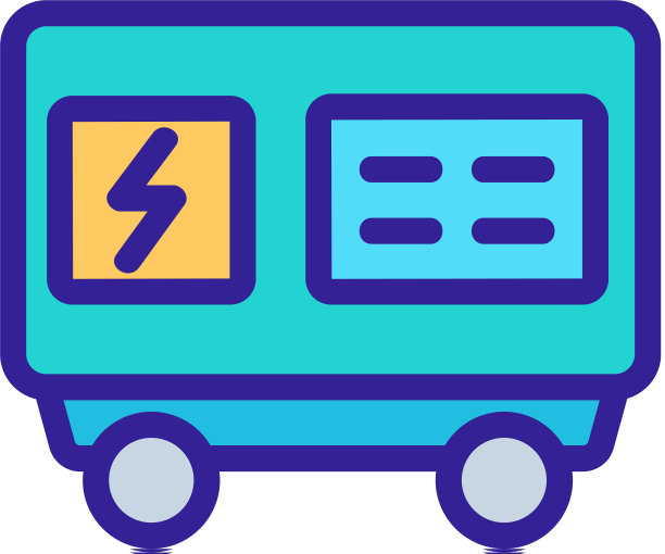 发电机图标轮廓图片下载