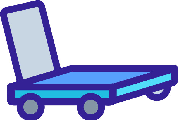 整体平台手推车图标轮廓图片下载