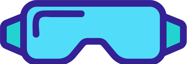 木工安全眼镜图标轮廓图片下载