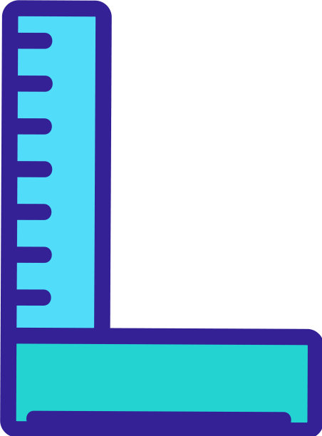 折叠测量范围木匠图标图片下载