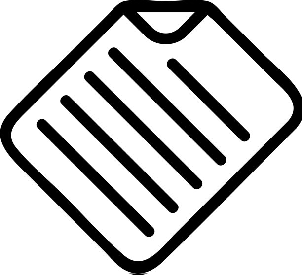 包边餐巾图标轮廓图片下载