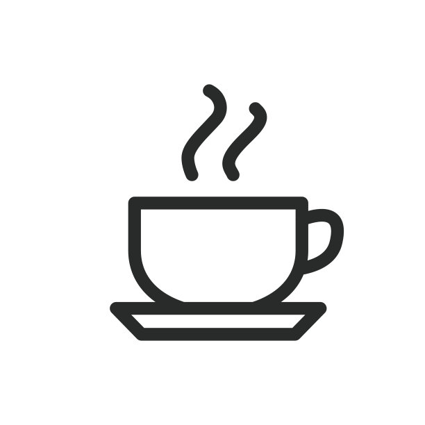 咖啡杯图标矢量标志插图图片下载