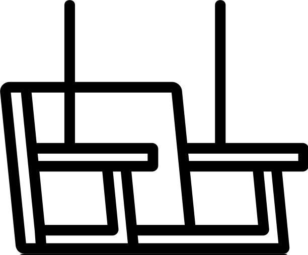 吊椅休闲图标轮廓图片下载
