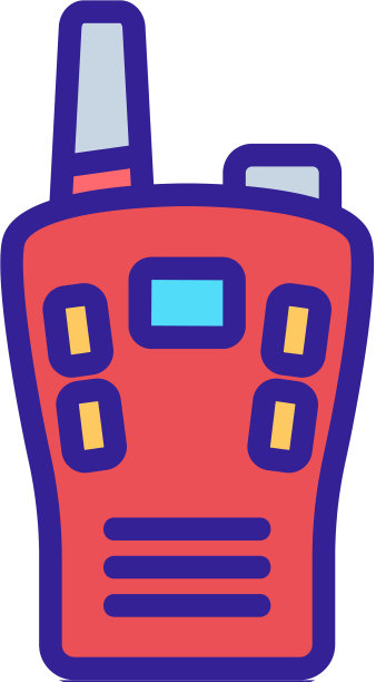 紧凑的多按钮对讲机图标图片下载
