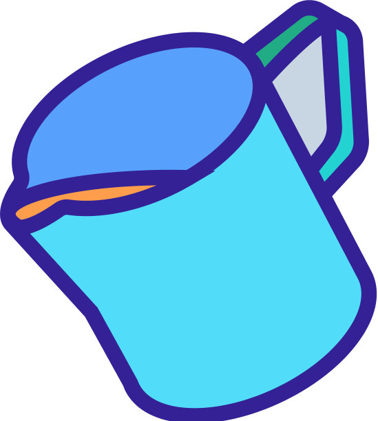 特殊金属壶罐图标轮廓图片下载