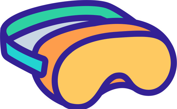 屈光度游泳面具，以改善眼睛视力图标图片下载