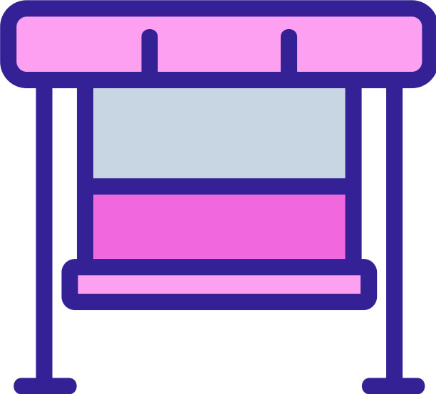 具有可靠支架图标的悬挂工作台图片下载