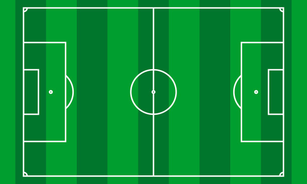 绿色条纹足球足球场图片下载