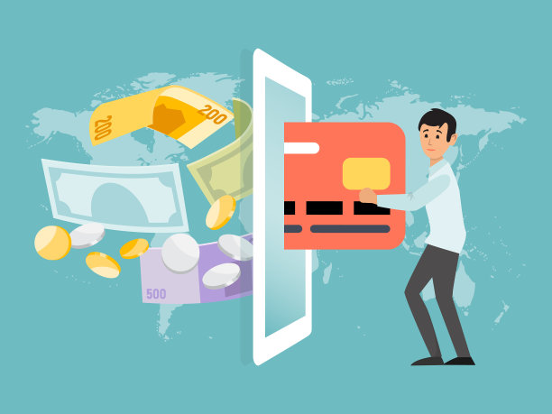 男主角手持借记卡信用卡图片下载