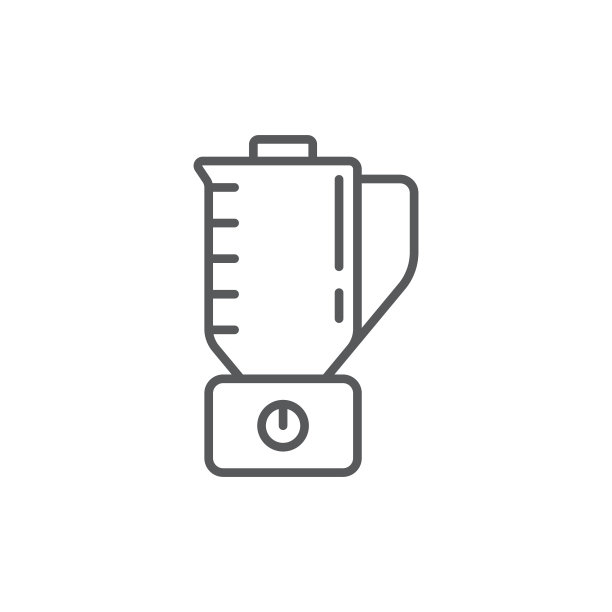 搅拌机图标符号工具孤立的白色图片下载