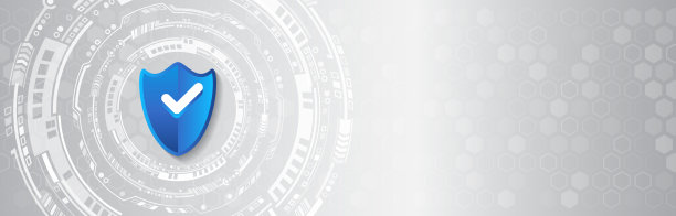 互联网安全理念以屏蔽和高科技元素为背景。网络安全和信息或网络保护。图片下载