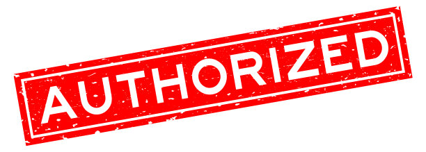 垃圾红色授权字方橡胶印章印章上的白色背景图片下载