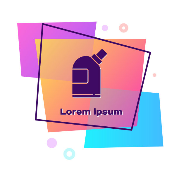 紫色塑料瓶用于洗衣粉图片下载