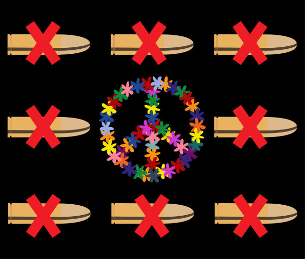 没有战争。矢量图图片下载