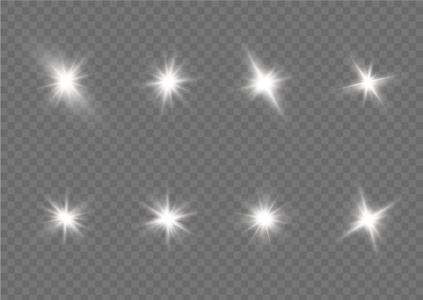 白色明亮的星图片下载