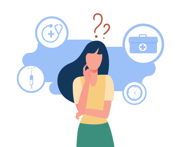 女人在担心她的健康急救箱，注射器图片下载