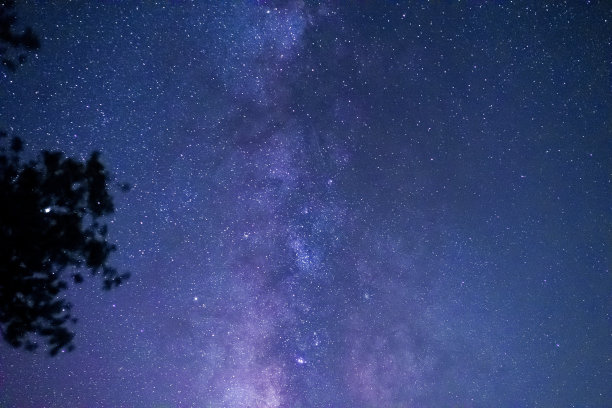 银河观摄影在一个长曝光，夜间照片，在Alqueva，自然星天文台在Alentejo葡萄牙图片下载