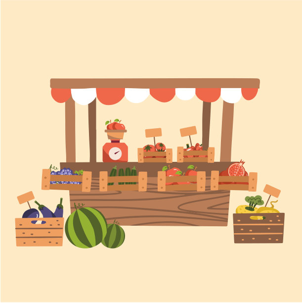 当地秋天的有机农产品在农贸市场图片下载