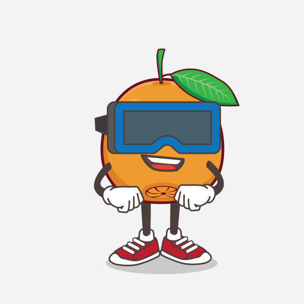 脐橙卡通吉祥物人物图片下载