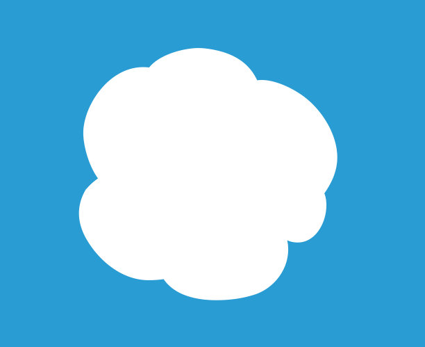 可爱的卡通云语音泡泡图片下载