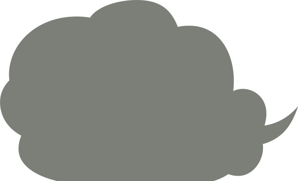 可爱的卡通云云语音泡泡图片下载