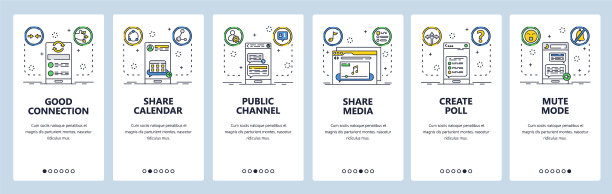 互联网连接网站和移动应用程序图片下载