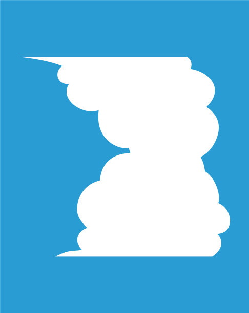 垂直连接可爱卡通云语音图片下载