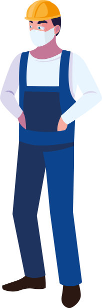 工业操作人员在工作时佩戴口罩图片下载