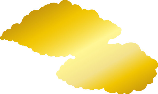 金色的日本云彼此相连图片下载