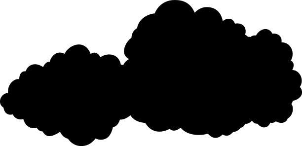 单色的日本云互相连接图片下载