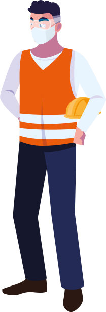 工业操作人员在工作时佩戴口罩图片下载