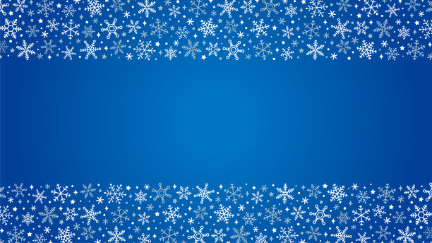 雪花背景框，圣诞素材。图片下载