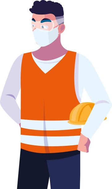 工业操作人员在工作时佩戴口罩图片下载