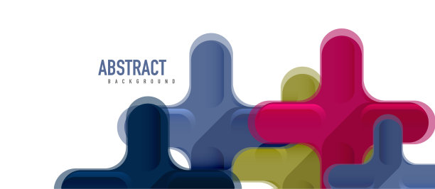 光滑的多色塑料风格交叉图片下载