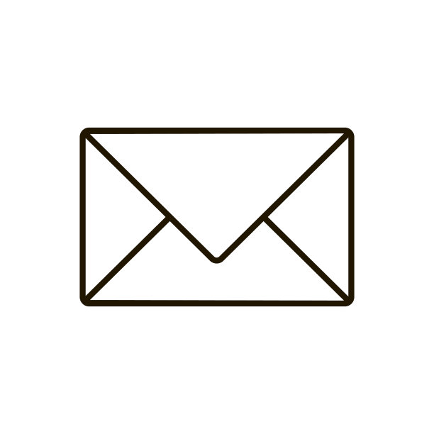 邮件图标隔离在白色背景图片下载