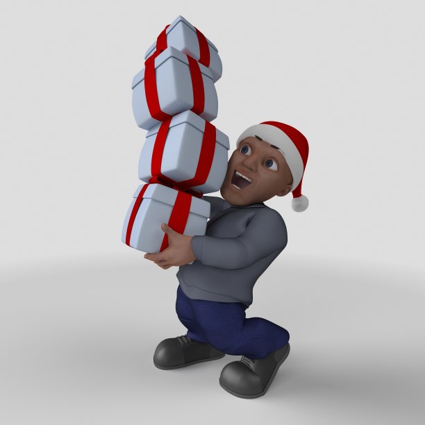 3D卡通休闲角色图片下载