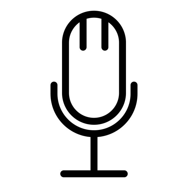 麦克风图标。无线麦克风的象征。卡拉ok的迹象。图标说明完美的web和移动用户界面的概念。图片下载