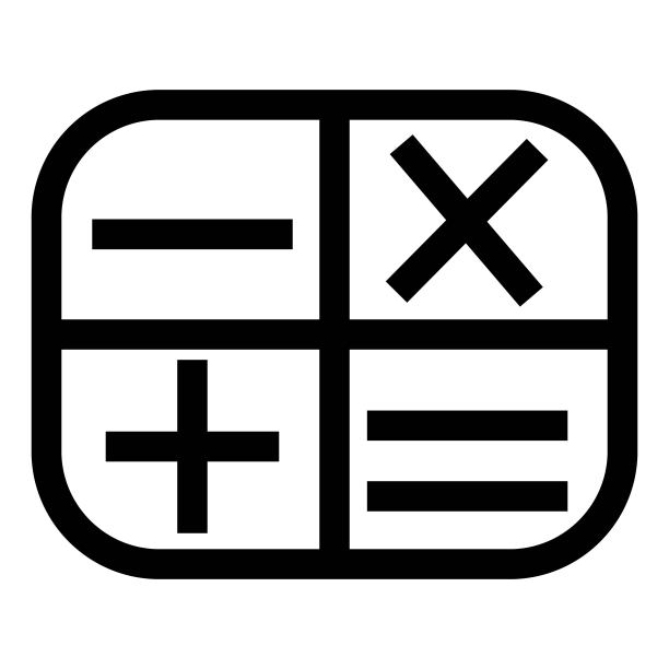 数学运算符：加、减、乘、等于图片下载