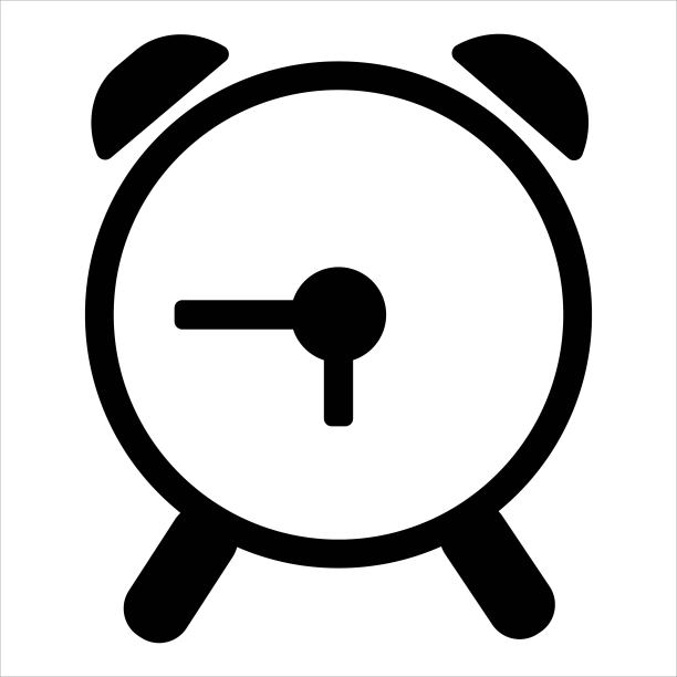 表时钟与闹钟铃声图标。警报,提醒标志。计时器图标。时间表，期限的现代网站的商业概念。图片下载