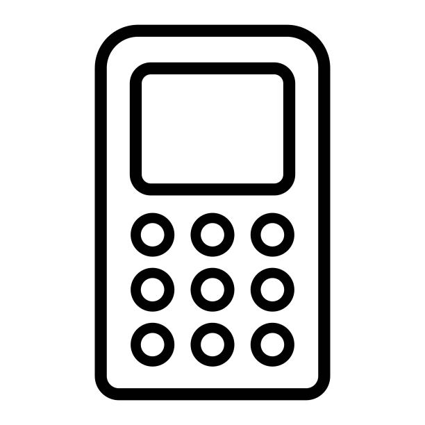 复古手机图标。老式手机的象征。图片下载