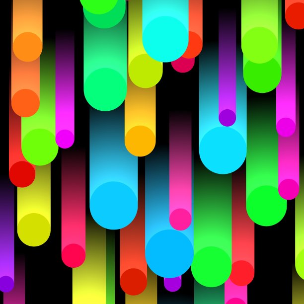 许多鲜艳多彩的不同直径的塑料管图案和设计图片下载