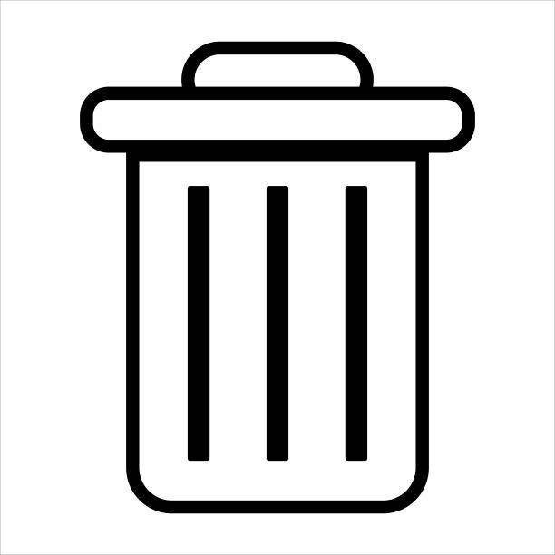 垃圾桶图标。删除符号。垃圾箱，回收箱图标图片下载