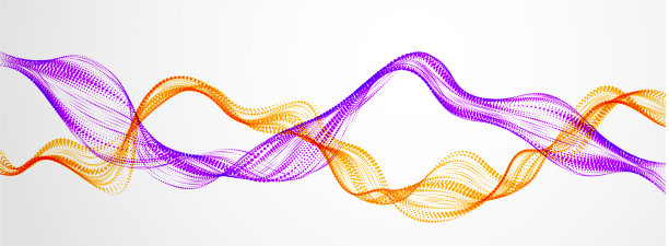 动态粒子相互声波流动图片下载